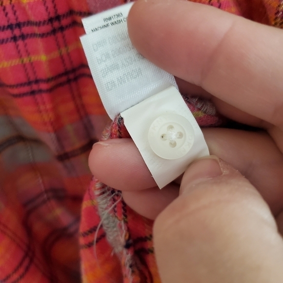 DKNY Pink Print Plaid Nightshirt with pockets size M - Picture 4 of 7